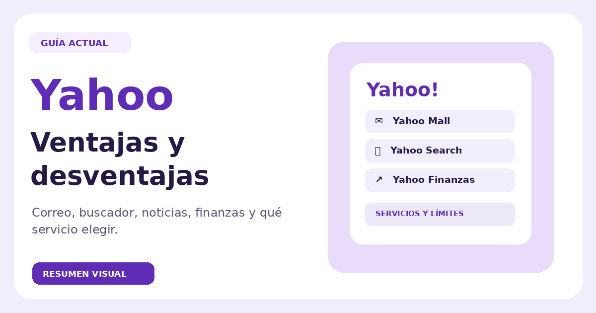 Portada del artículo Yahoo: ventajas y desventajas